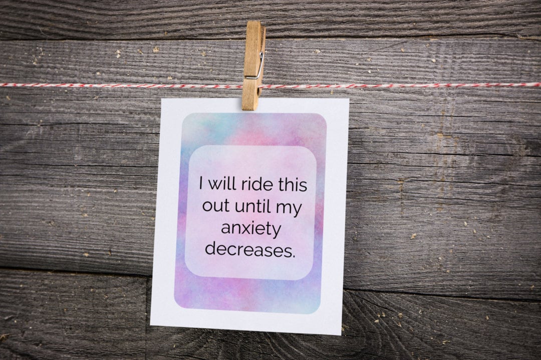 40 Anxiety Coping Cards, Calming Affirmations, Stress Relief, CBT, DBT, Mindfulness, Self-care, Mental Health (Digital Printable)