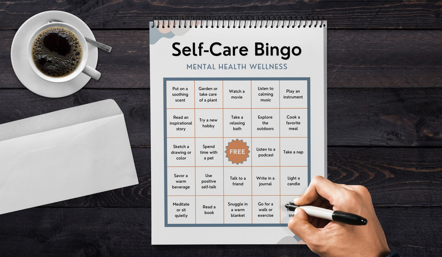 Self-Care BINGO Game Activity, Mental Health, Wellness, Team Building, Office, Classroom, School, Counselor, Social Work (DIGITAL PRINTABLE)