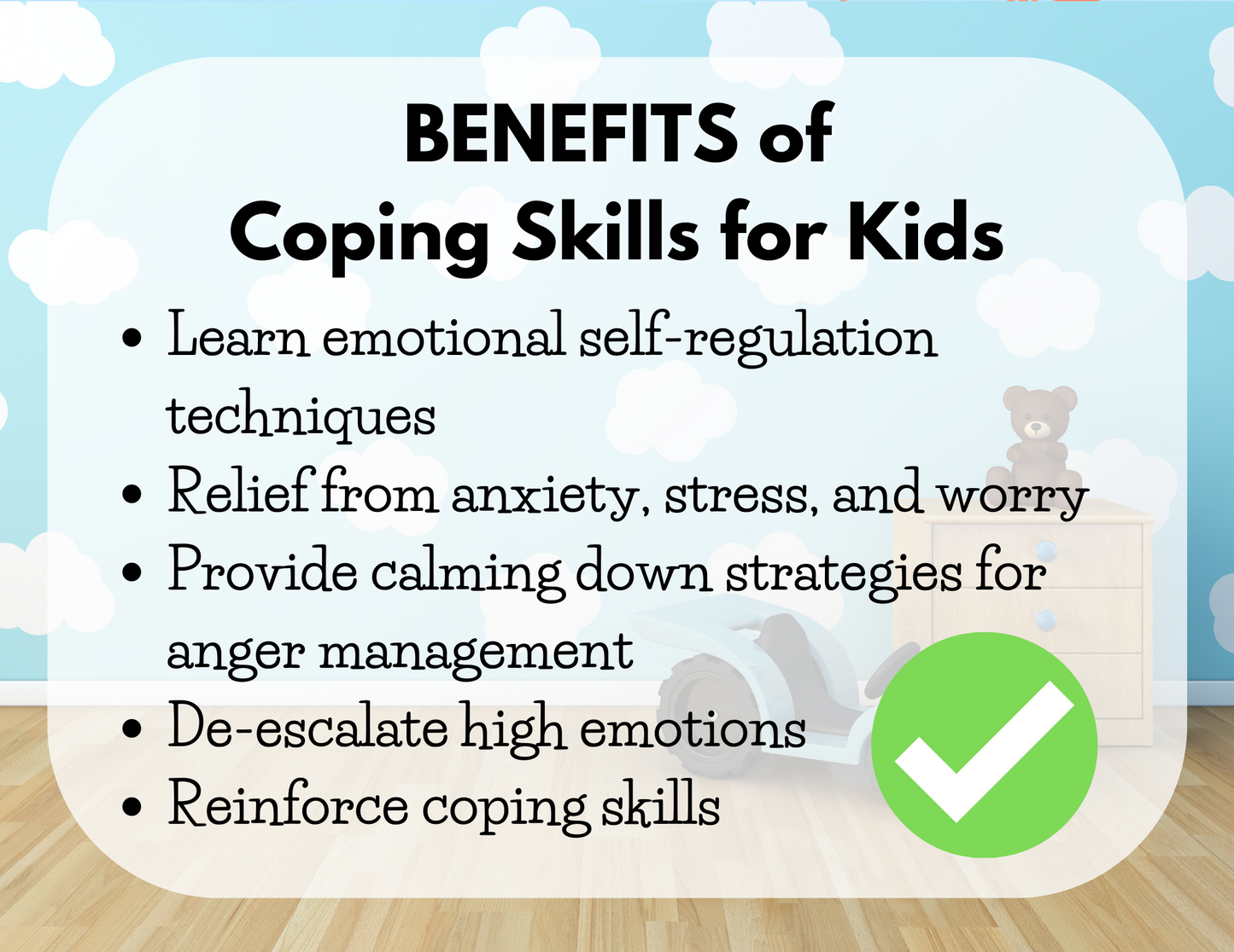 Coping Skills 4-Pack Activity Bundle for Kids (Digital Printable)