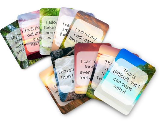 40 Anxiety Coping Cards (Digital Printable)